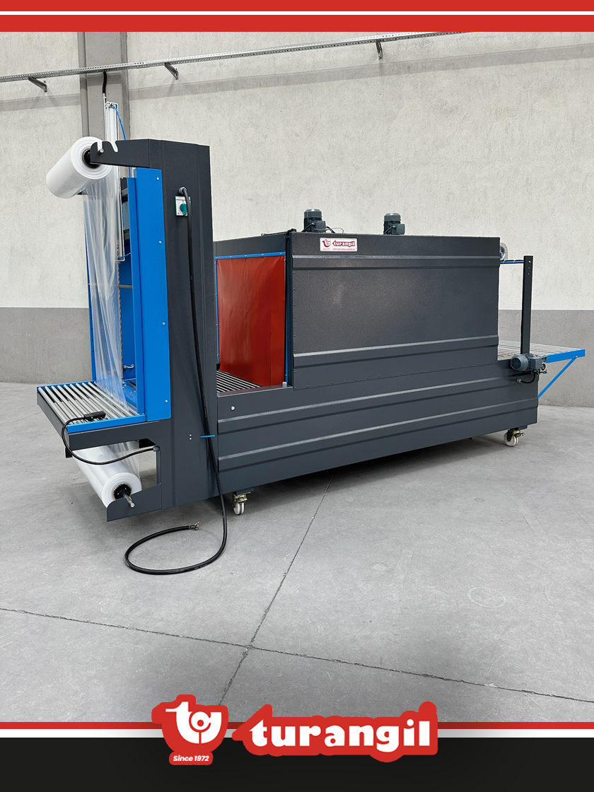 TGS100H YARI OTOMATİK 100X70X200 TÜNELLİ POLİETİLEN HİGH SHRİNK AMBALAJ MAKİNESİ