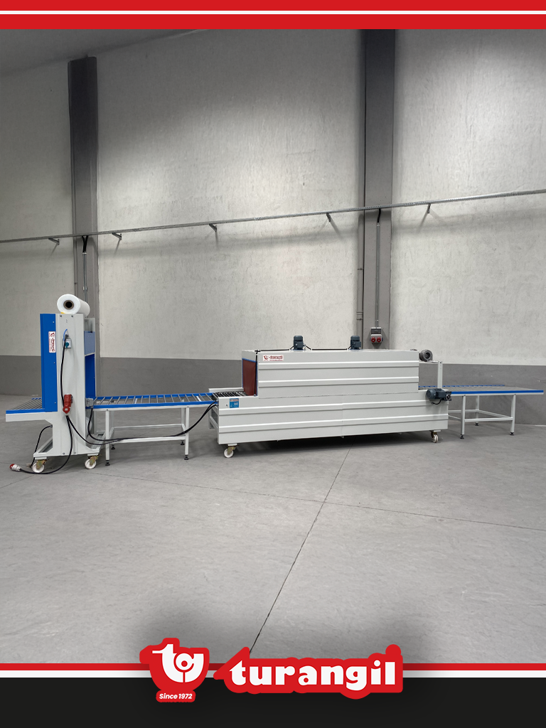 TGS80EXT YARI OTOMATİK 80X50X250 TÜNELLİ POLİETİLEN EXTENDED SHRİNK AMBALAJ MAKİNESİ	