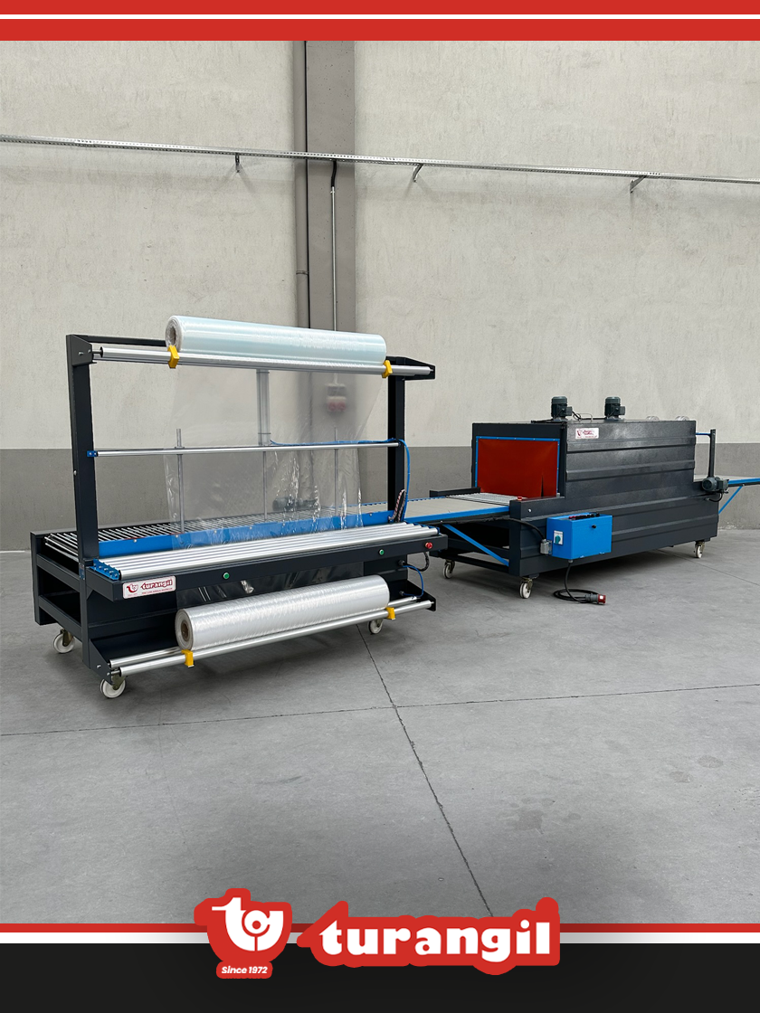 TGSYB80 YARI OTOMATİK YATAY BESLEME 80X50X200 TÜNELLİ POLİETİLEN SHRİNK AMBALAJ MAKİNESİ