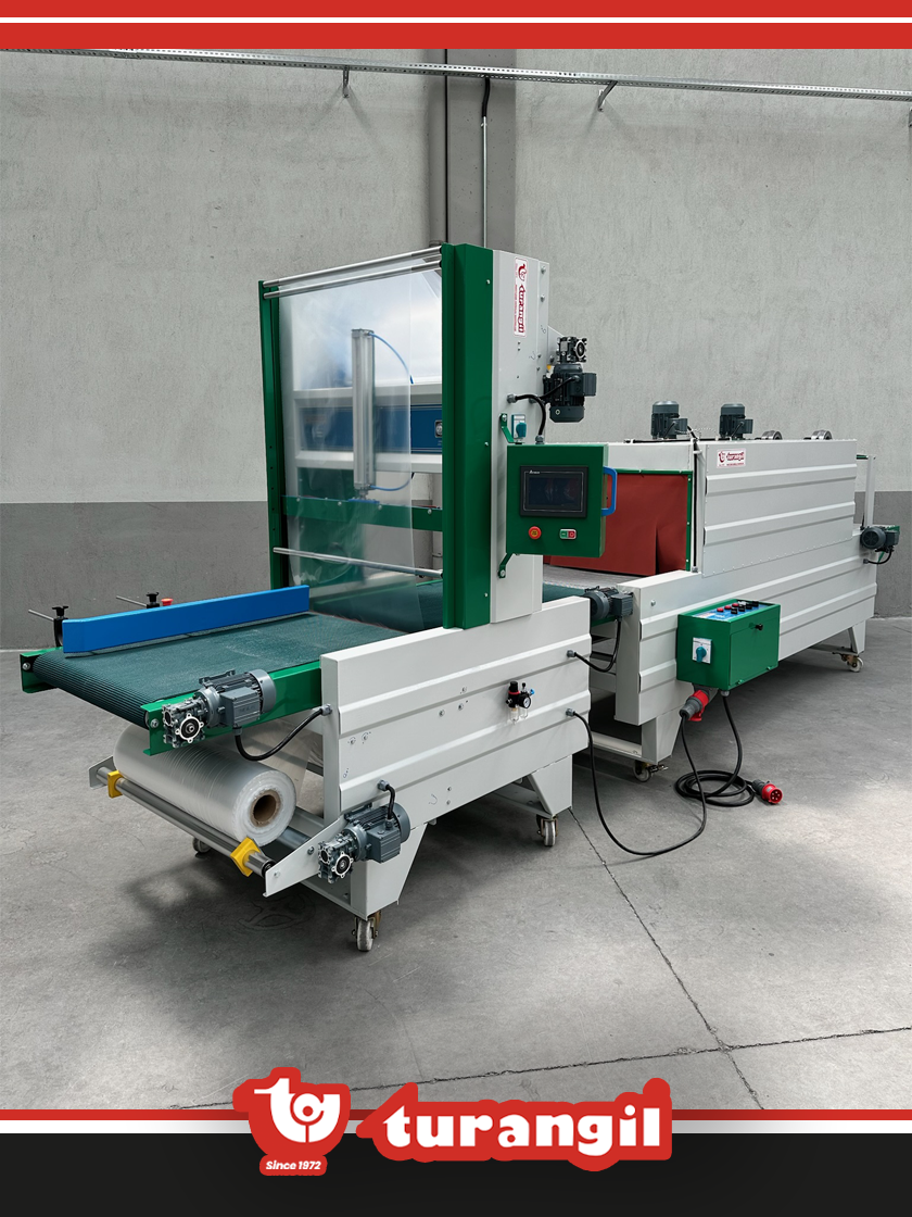 TGSOKB100 TAM OTOMATİK ÖNDEN BESLEME 100X50X200 TÜNELLİ SHRİNK AMBALAJ MAKİNESİ