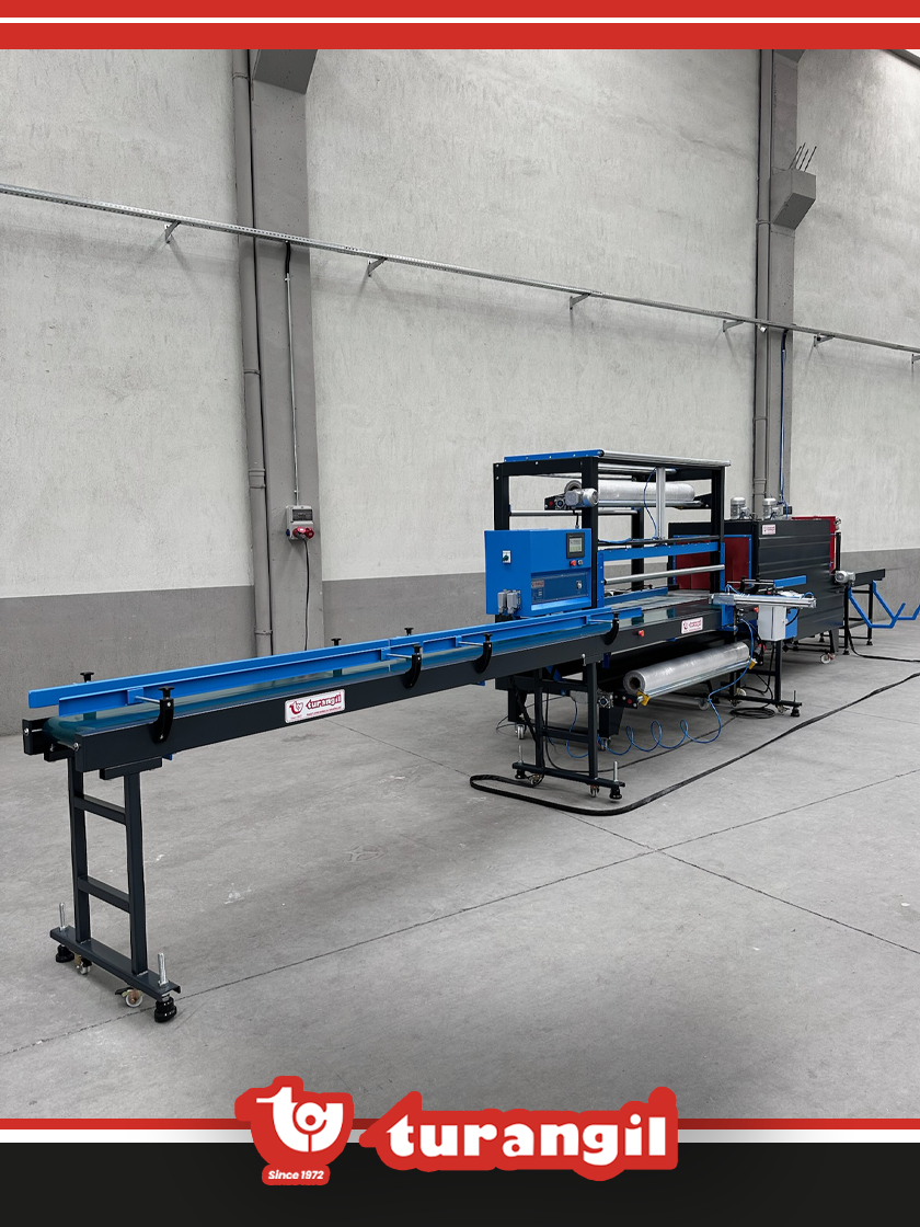 TGSOYB60 TAM OTOMATİK YATAY BESLEME 60X50X200 TÜNELLİ  POLİETİLEN SHRİNK AMBALAJ MAKİNESİ	