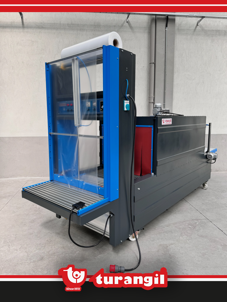 TGS80H YARI OTOMATİK 80X70X200 TÜNELLİ POLİETİLEN HİGH SHRİNK AMBALAJ MAKİNESİ	