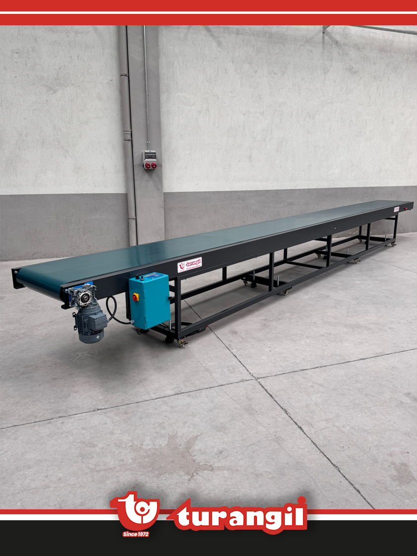 TGTKSEKB800-80 PVC KAYIŞLI 8000X800MM EBATLAMA KENAR BANTLAMA MAKİNE KONVEYÖRÜ