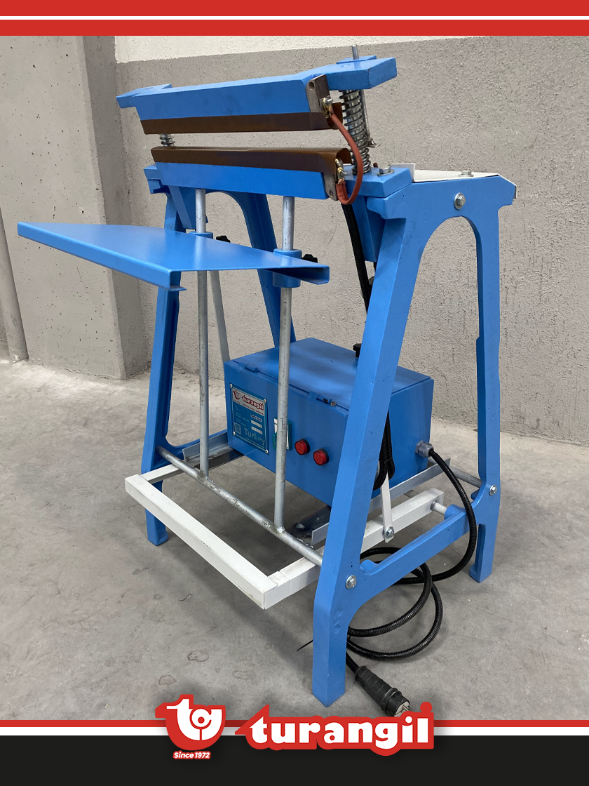 TGAY340 YARI OTOMATİK 400 MM SOĞUK ÇENE NAYLON TORBA PAKET AĞIZ YAPIŞTIRMA MAKİNESİ