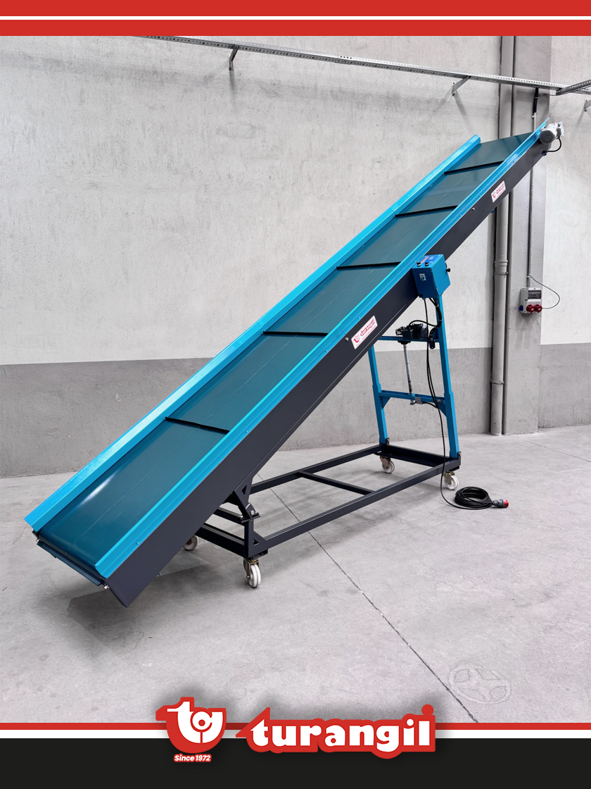 TGTKSR600-150 PVC KAYIŞLI 6000X150MM RAMPA TAŞIMA AKTARMA KONVEYÖRÜ