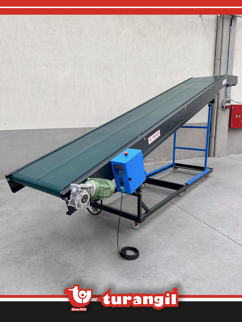 TGTKSR600-150 PVC KAYIŞLI 6000X150MM RAMPA TAŞIMA AKTARMA KONVEYÖRÜ