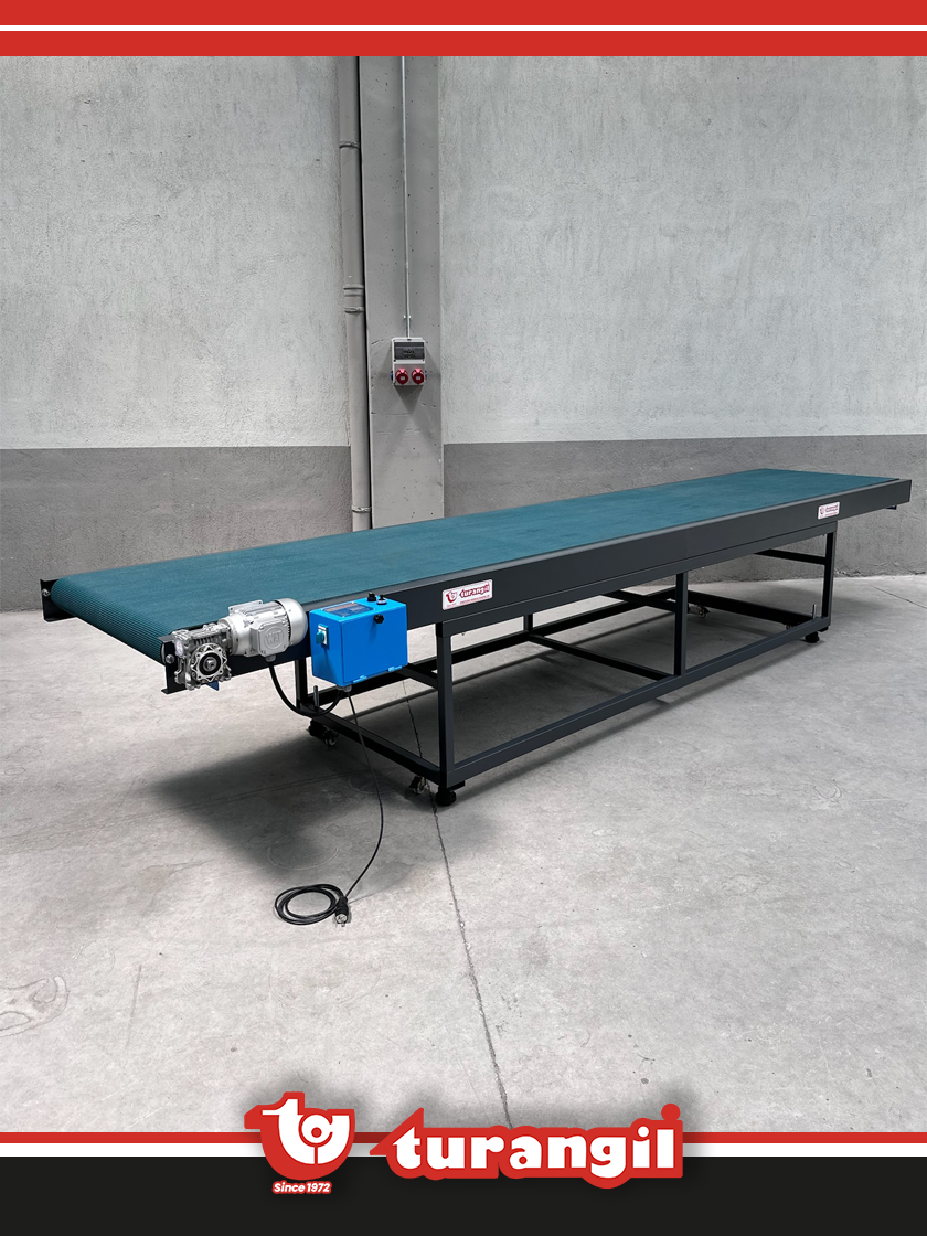 TGTKSD500-150 PVC KAYIŞLI 5000X150MM DÜZ TAŞIMA AKTARMA KONVEYÖRÜ