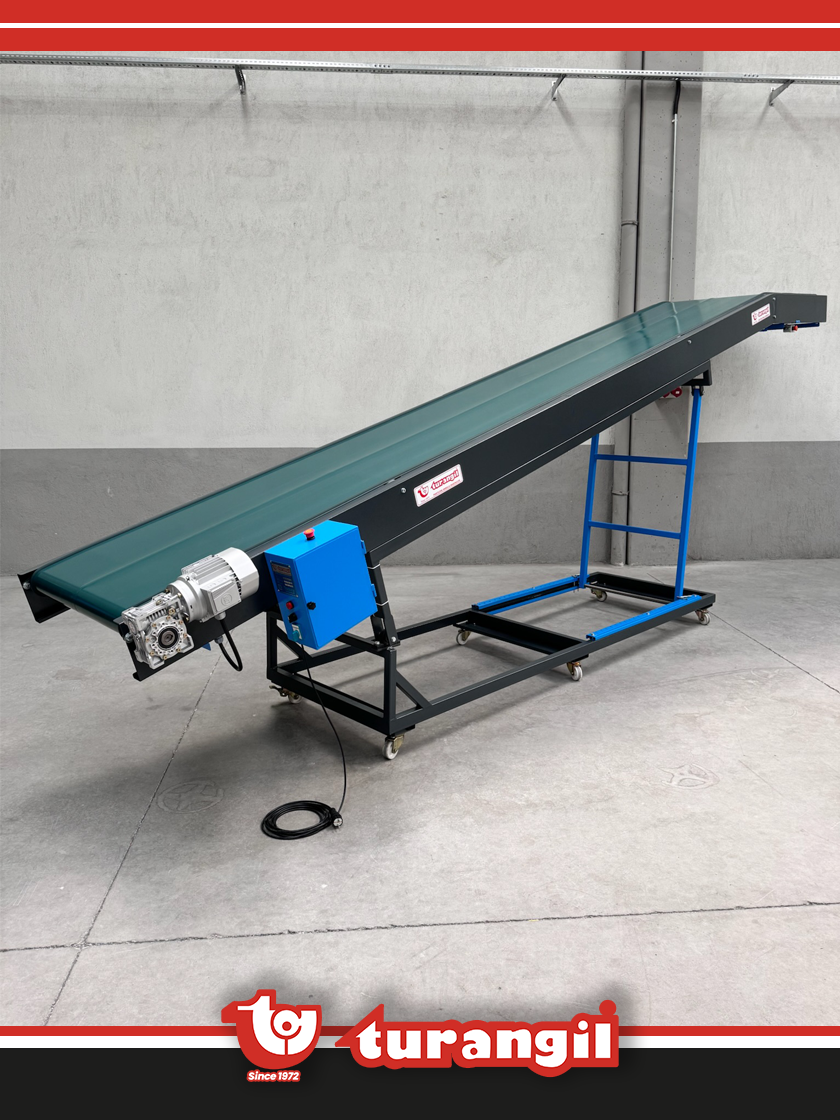 TGTKSR600-150 PVC KAYIŞLI 6000X150MM RAMPA TAŞIMA AKTARMA KONVEYÖRÜ