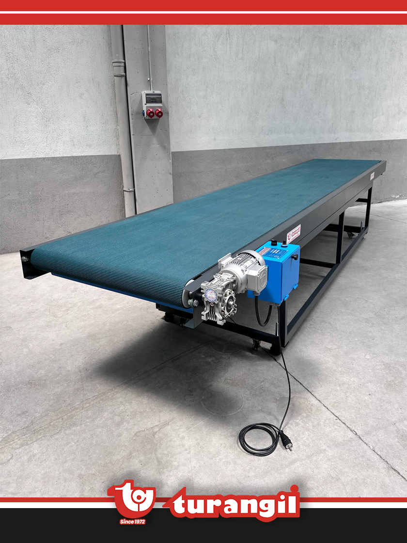 TGTKSD500-150 PVC KAYIŞLI 5000X150MM DÜZ TAŞIMA AKTARMA KONVEYÖRÜ